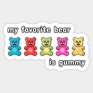 Gummy bear. Jelly bear Sticker